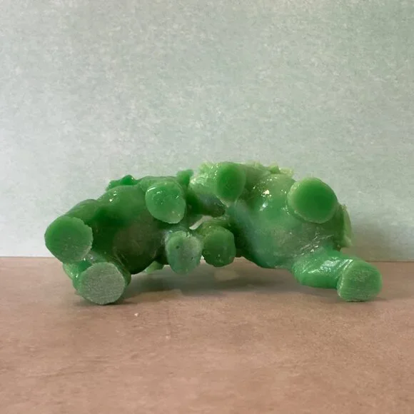 Green Soapstone Elephant Figurine Duo - Dancing Elephants Sculpture - 4 Inches T - Picture 9 of 10